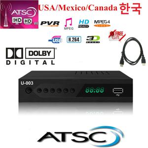 한국 QAM TV ATSC 컨버터 박스, 한국 언어 지상 HD 디지털 리시버 튜너, 한국, 미국, 캐나다, 멕시코 ATSC-T