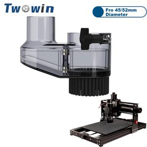 TWOWiN CNC 라우터용 더스트 슈, 더스트 커버 브러시 커버, 3018 프로 CNC 기계 스핀들 모터 목공 도구, 45mm, 52mm