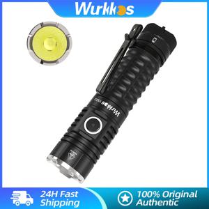 Wurkkos 고출력 LED 손전등, EDC 충전식 램프 21700, XHP70, IP68 캠핑 랜턴 보조배터리, 자석 테일 포함, TS22, 4500LM