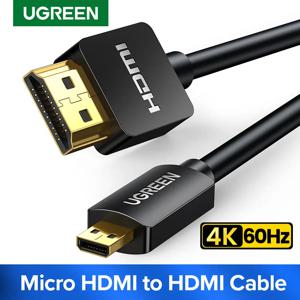 Ugreen 마이크로 HDMI 4K/60Hz 3D 효과 마이크로 미니 HDMI HDMI 케이블 남성 남성 GoPro 소니 프로젝터 1m 1.5m 2m 3m 미니 HDMI