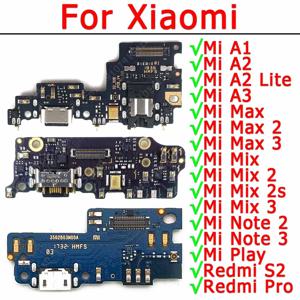 샤오미 Mi 충전 보드, Mi A1 5X A2 Lite 6X A3 Mix 2S Max 2 Note 3 Play Redmi S2 Pro 충전 포트, USB 커넥터 플레이트