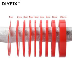 DIYFIX 휴대폰 LCD 수리 도구용 접착 테이프, 내열성 양면 투명 스티커, 1 롤, 25M, 1mm, 2mm, 3mm, 4mm