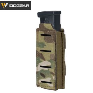 IDOGEAR 전술 LSR 레이저 컷 3568, 단일 매그 캐리어, MOLLE 파우치, 9mm