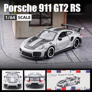 Bburago 포르쉐 911 GT2 RS 미니어처 합금 자동차 모델, 다이캐스트 차량 복제 컬렉션 장난감, 남아용 선물, 1/64 체중계