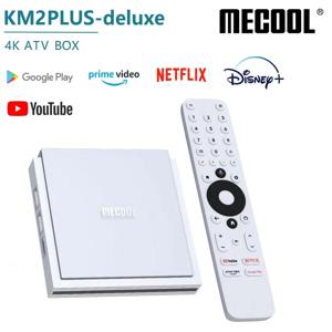 MECOOL 안드로이드 11 인증 TV 박스, KM2 플러스 디럭스 구글 TV 돌비 비전 애트모스, 4GB DDR4, 32GB, 1000M LAN, 와이파이 6 스트림 TV박스