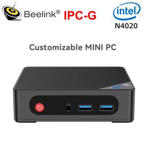 2024 Beelink 팬리스 맞춤형 미니 PC, 인텔 셀러론 N4020, 최대 2.8GHz DDR4 SSD, 듀얼 LAN, Wifi5 산업용 컴퓨터 IPC-G