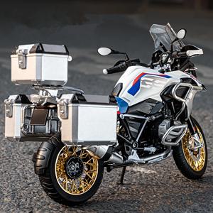 1/9 R1250 GS ADV 합금 레이싱 오토바이, 다이캐스트 스트리트 스포츠 오토바이 모델 시뮬레이션, 라이트 컬렉션, 어린이 장난감 선물