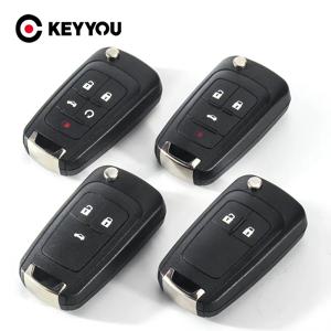 KEYYOU-2 버튼 플립 폴딩 자동차 리모트 키 케이스 셸, VAUXHALL OPEL Insignia Astra J Mokka Adam castcade Karl Zafira c용