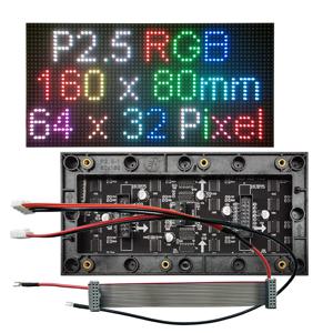 P2.5 실내 풀 컬러 LED 디스플레이 패널, SMD2121 3-in-1 P2.5 LED 매트릭스 P2.5 160x80mm RGB LED Panels.1/16 스캔, HUB75 인터페이스.