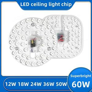 LED 패널 원형 링 조명, 원형 및 사각형 천장 장식, 천장 램프, AC220V 다운라이트, 12W, 18W, 24W, 36W, 50W, 60W