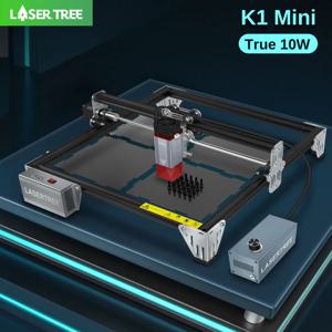 레이저 나무 K1-MINI 레이저 조각기, 10W 레이저 헤드 조각 절단기, 조각 영역 300x300mm 목공 DIY 도구