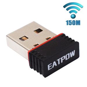 EATPOW-150M 미니 USB Wifi 어댑터, MT7601 IEEE802.11n USB 무선 수신기, 데스크탑 노트북용 동글 네트워크 카드, 2.4G