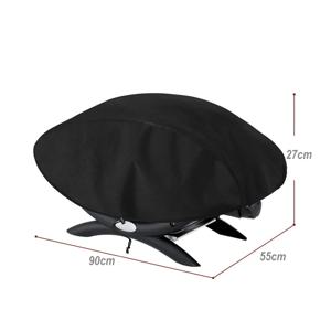 600D Oxford Cloth BBQ Grill Cover For Weber Q200/2000 Series Barbecue Grill Protective Covers Waterproof Dustproof 90x55x27cm