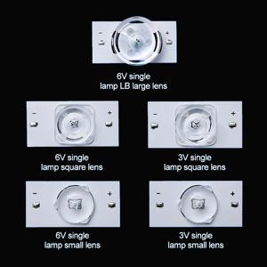 광학 렌즈 플리터가 있는 SMD 램프 비즈, 32-75 인치 LED TV 수리용, 2M 케이블 LED 백라이트 스트립 액세서리, 3V, 6V