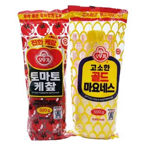 오뚜기 고소한 골드 마요네스 500g + 오뚜기 케찹 500g 세트