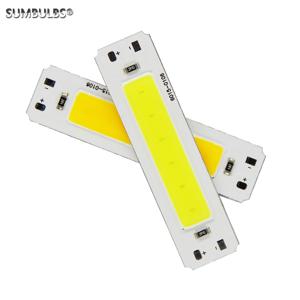 SUMBULBS DIY용 입력 cob led 전구 스트립 광원, USB LED 조명, 5V, 2W, 60x15mm, 6cm 바 램프 칩, 웜 콜드 화이트