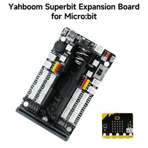 Yahboom Superbit 마이크로비트 확장 보드, IIC UART WIFI 센서 인터페이스 및 RGB 조명, BBC Micro:bit V2 V1