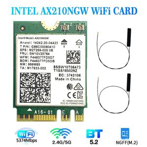 무선 듀얼 밴드 AX210 AX210NGW l, 802.11ax 와이파이 6E AX210, 2.4gbps, 5gbps