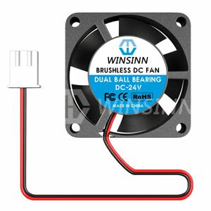 WINSINN 2510 유압 듀얼 볼 베어링, 브러시리스 냉각, 선풍기 DC 5V, 12V, 24V, 25x10mm, 2 핀