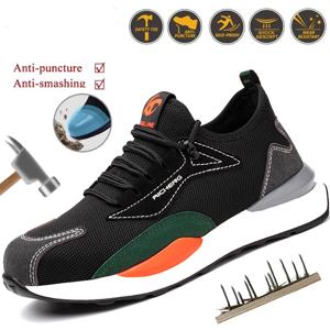 남자의 경량 안전 신발 작업 신발 Anti-smashing Steel Head 유럽 표준 Anti-smashing Anti-puncture Sneakers