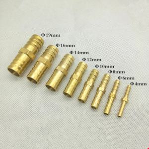 4mm 6mm 8mm 10mm 12mm 14mm 19mm 황동 스트레이트 호스 파이프 피팅, 동일한 바브 가스 구리 바브 커플러 커넥터 어댑터