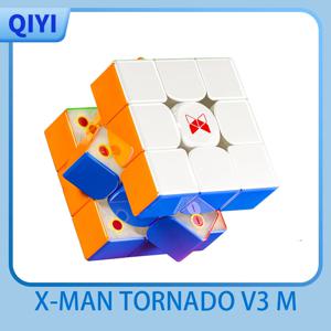 QiYi X-Man 토네이도 V3M 파이오니어 UV 버전 마그네틱 매직 스피드 큐브, Qiyi XMD 토네이도 V3 M 플래그십 버전 퍼즐 장난감