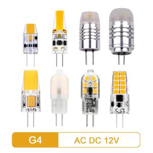 LED 미니 G4 AC DC 12V 저전력 1.2W, 1.4W, 2W, 3W, 고효율 스트로브 프리, 크리스탈 샹들리에, 주방 공부 화장실용