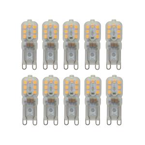 미니 G9 LED 램프 스포트라이트 전구, AC220V 샹들리에 라이트, 따뜻한 차가운 흰색, 2835SMD, 14LED, 홈 데코, 10 개/로트