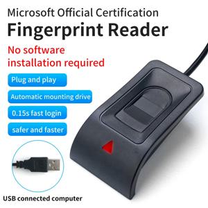 생체 지문 로그인 USB 리더 스캐너 모듈 장치, Windows 10 11 Hello 생체 인식 보안 키, 안전한 계정 로그인