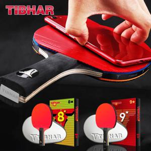 TIBHAR 탁구 라켓, 여드름 모양 탁구 라켓, 가방 패들 배트 포함, 고품질 블레이드, 6, 7, 8/9 스타