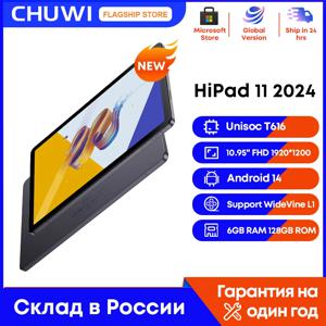 CHUWI 2024 HiPad 11 태블릿, 10.95 인치 FHD Unisoc T616, 6GB RAM, 128GB ROM, 2.4G, 5G 와이파이, 7000Mah 배터리, Widevine L1, 안드로이드 14 태블릿