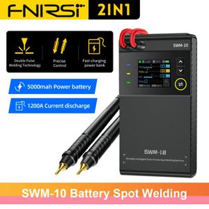 FNIRSI SWM-10 휴대용 배터리 스폿 용접기, SWM10 미니 용접기, 18650 배터리 팩 용접 도구, 5000mAh, 0.25mm