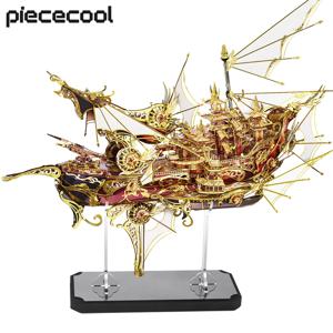 Piececool 성인용 3D 금속 퍼즐, 9 천국 보트 선박 모델 빌딩 키트, DIY 장난감, 두뇌 티저, 창의적인 선물, 701 개