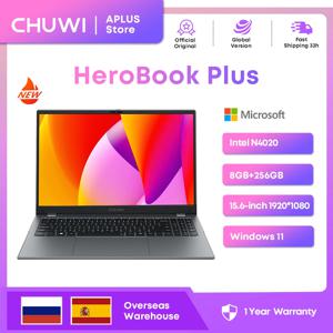 CHUWI HeroBook Plus 15.6 인치 노트북, 256GB SSD, 8GB RAM, 윈도우 11 노트북, 1TB SSD 확장, 인텔 셀러론 N4020, 2K FHD IPS 디스플레이