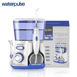 Waterpulse V300G 구강 세정기, 팁 5 개, 치과 물 치실, 전기 클리너, 구강 위생, 구강 관리용 치과 치실, 800ml