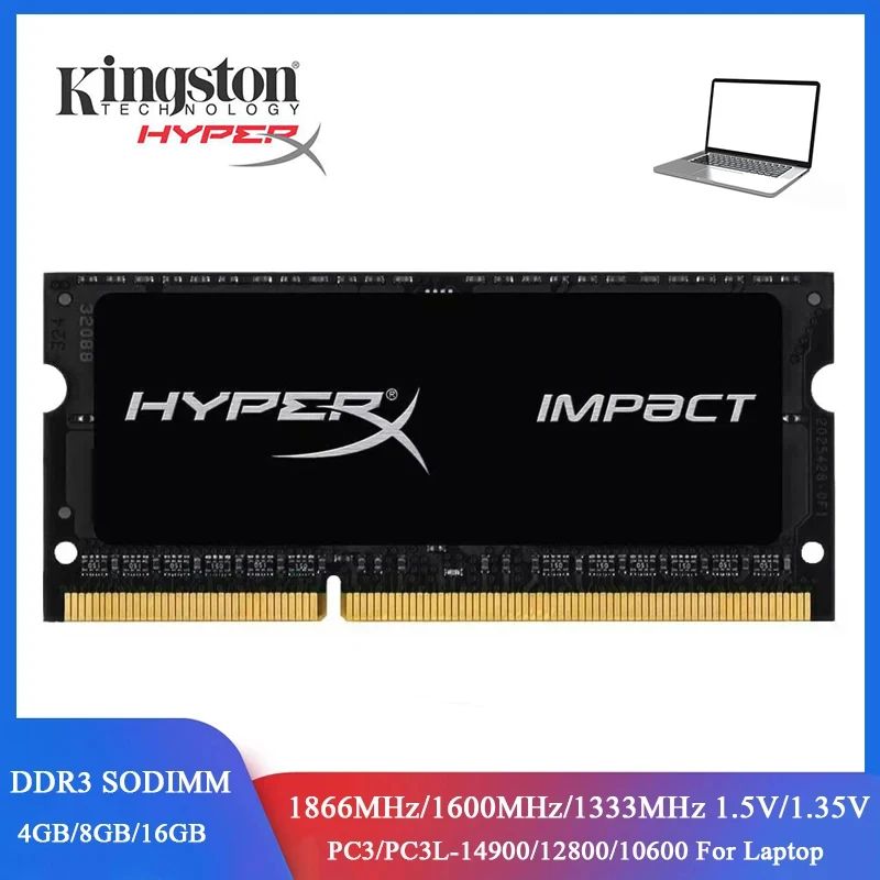 메모리 램 DDR3L DDR3 4GB 8GB 16GB 1600 1333 1866MHz Sodimm 메모리 PC3-12800 14900 10600 노트북 1.35V 1.5V 204 핀 노트북 RAM