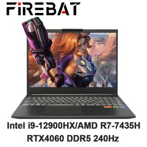 FIREBAT T6A-X 게이밍 노트북, 인텔 i9-12900HX, AMD, R7-7435HS RTX 4060, DDR5 165Hz, 2.5K, Wifi6, BT5.1, 32GB, 1TB, 16 인치