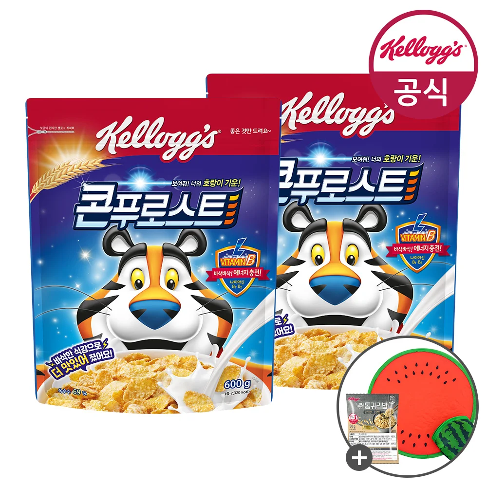 켈로그 시리얼 콘푸로스트 600g x 2개 + 넛츠&씨드80g