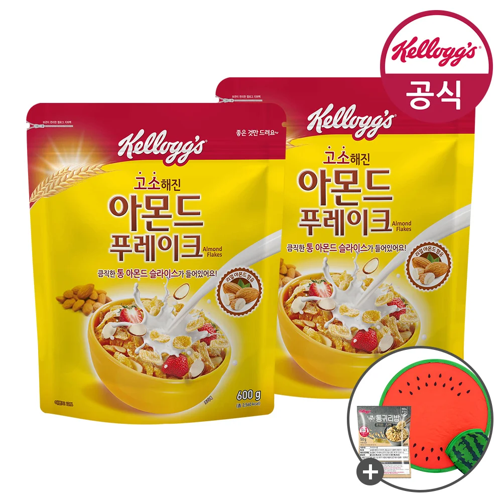 켈로그 시리얼 아몬드 푸레이크 600g x 2개