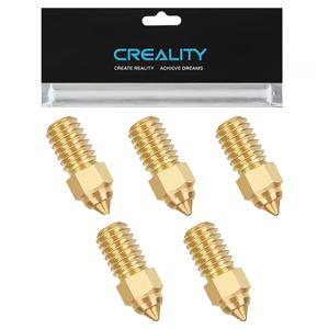 Creality Ender 3 V3 SE 고속 황동 노즐, 핫엔드 압출기 깍지, Ender 5 S1/M6/Ender 7 3D 프린터용, 0.4mm, 5PCs