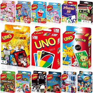 Mattel Games UNO 드래곤볼 Z 카드 게임, TV 쇼 테마 그래픽, 2-10 인용 특별 규칙, 가족의 밤