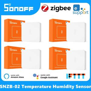 SONOFF SNZB 02P eWeLink 스마트 홈 가제트, 지그비 온도 센서, 습도 감지기, 온도계, 알렉사, 구글 어시스턴트, 얀덱스