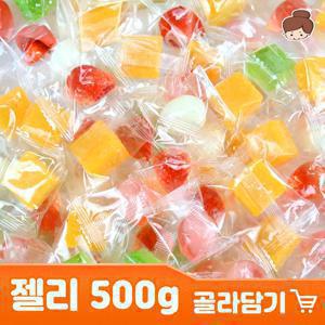 달콤쫀득 과일젤리 7종  500g / 애플망고, 그린망고, 샤인머스캣, 딸기, 복숭아, 리치, 요구르트, 어린이집, 유치원, 간식