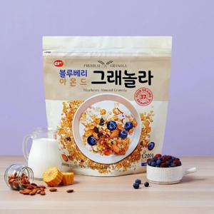 [1+1] 눈에 좋은 최고급 블루베리 아몬드 그래놀라 시리얼 1.2kg