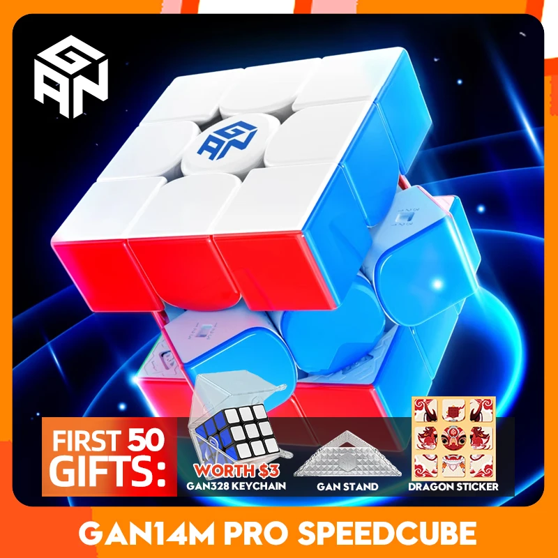 GAN14 Maglev Pro 3x3 마그네틱 매직 큐브, 전문가용 3x3x3 스피드 퍼즐, 어린이 장난감, 3x3x3