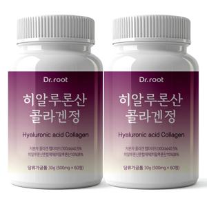 300Da 저분자 피쉬콜라겐 히알루론산 타블렛 500mg 60정 2박스