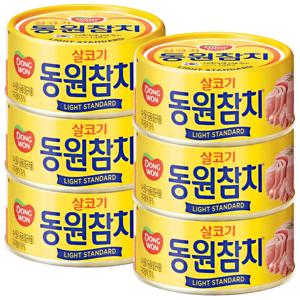 동원 살코기 참치 100g×6개 통조림 참치캔