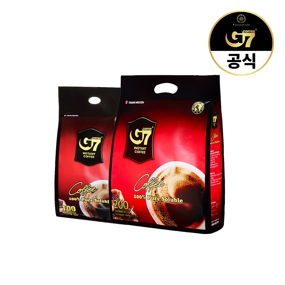 G7 베트남 커피 퓨어블랙 2g x 200개입 + 100개입 (총 300T)