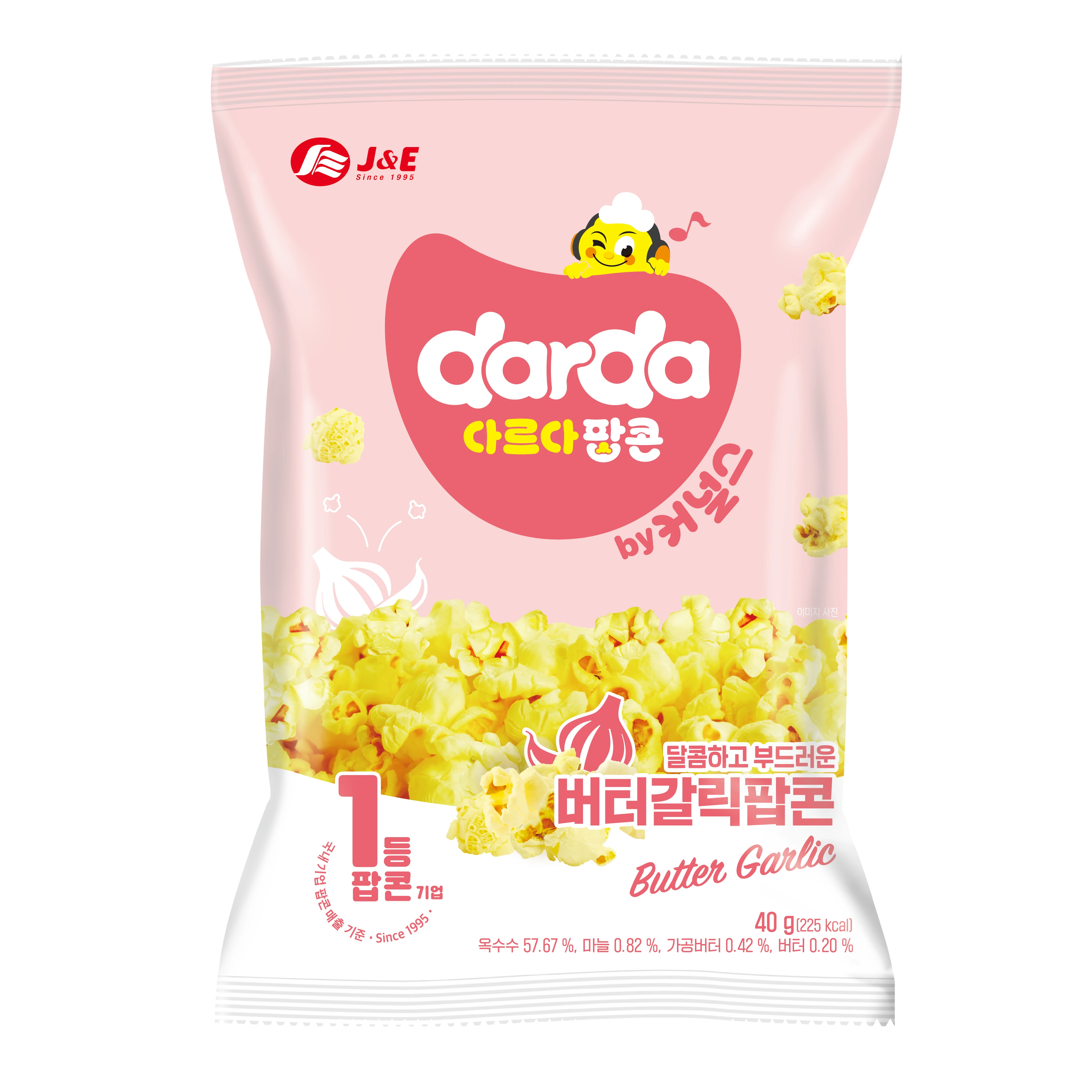 다르다팝콘 버터갈릭 맛 팝콘 40g*15개입