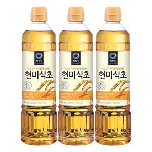 청정원 현미식초 500ml 3개